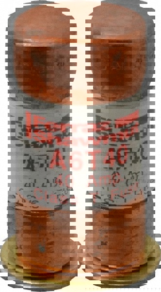 Cylindrical Fast-Acting Fuse: T, 40 A, 20.6 mm Dia